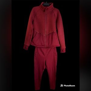Athletic Zip Up Jacket & Leggings Set